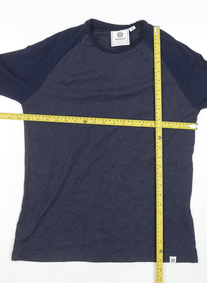 TOG24 Women's Blue Long Sleeve Raglan Crew Neck T-Shirt Size 12