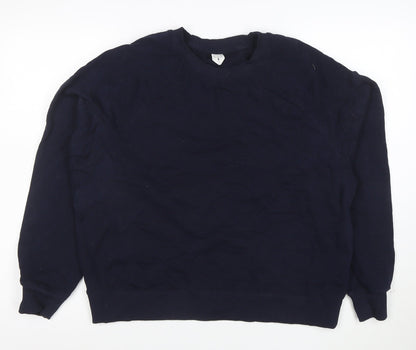 Arket Men's Blue Cotton Long Sleeve Pullover Sweatshirt Size S