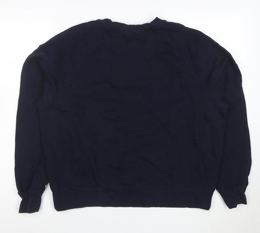 Arket Men's Blue Cotton Long Sleeve Pullover Sweatshirt Size S