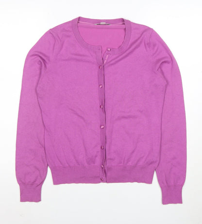 Banana Republic Women's Pink Silk Blend Cardigan Jumper M