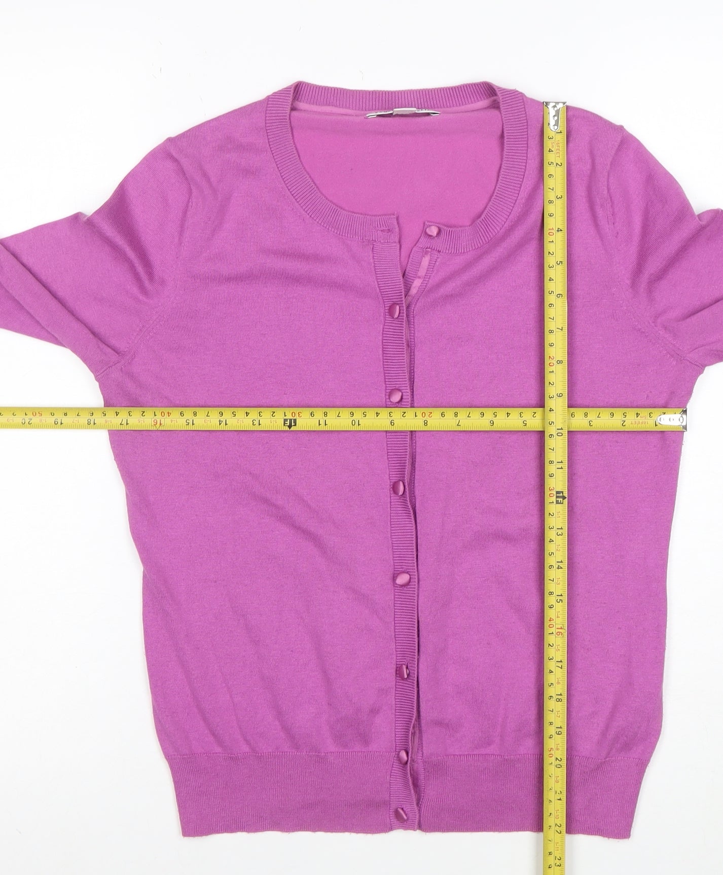 Banana Republic Women's Pink Silk Blend Cardigan Jumper M