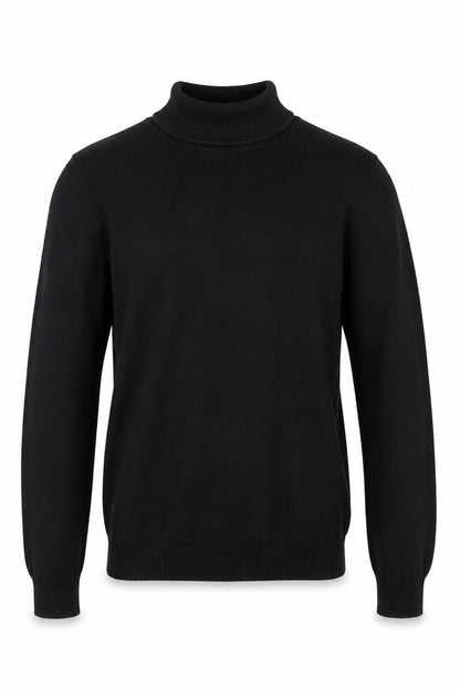 Madcap England Men's Black XS Roll Neck Cotton Jumper