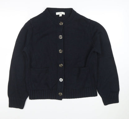 Marks and Spencer Women Black M Button Cardigan Knit Long Sleeve