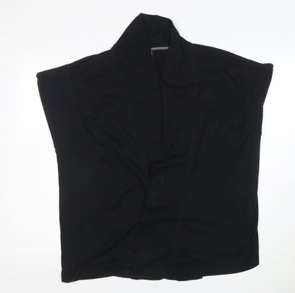 Marks & Spencer Women's Black Size 16 Sleeveless Cardigan Knit