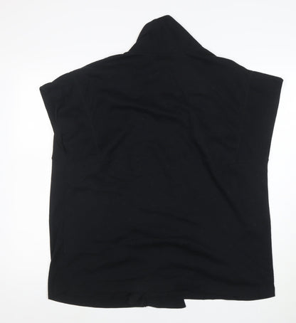 Marks & Spencer Women's Black Size 16 Sleeveless Cardigan Knit