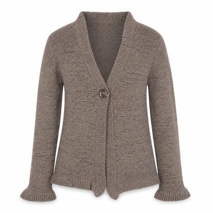 BHS Women’s Brown V-Neck Long Sleeve Knit Cardigan Size 12