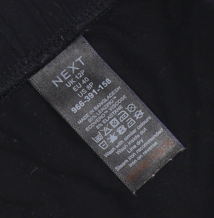 Next Women’s Black Petite Size 12 Jogger Style Trousers Lyocell Blend