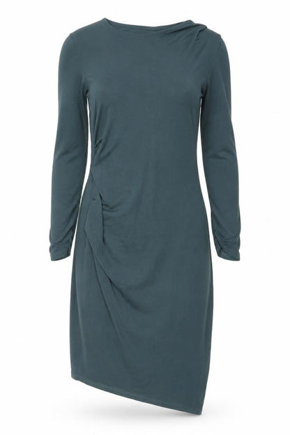 Topshop Petite Green Bodycon Long Sleeve Dress Size 4