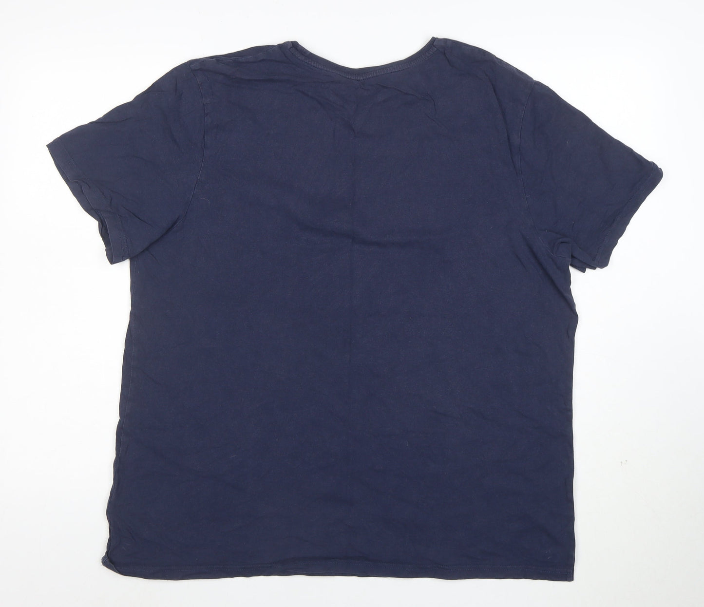 Animal Women’s Navy Blue Cotton T-Shirt XL Short Sleeve Crew Neck