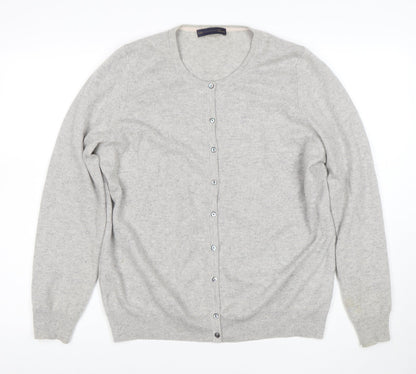 Marks and Spencer Women’s Grey 100% Cashmere Cardigan Size 18