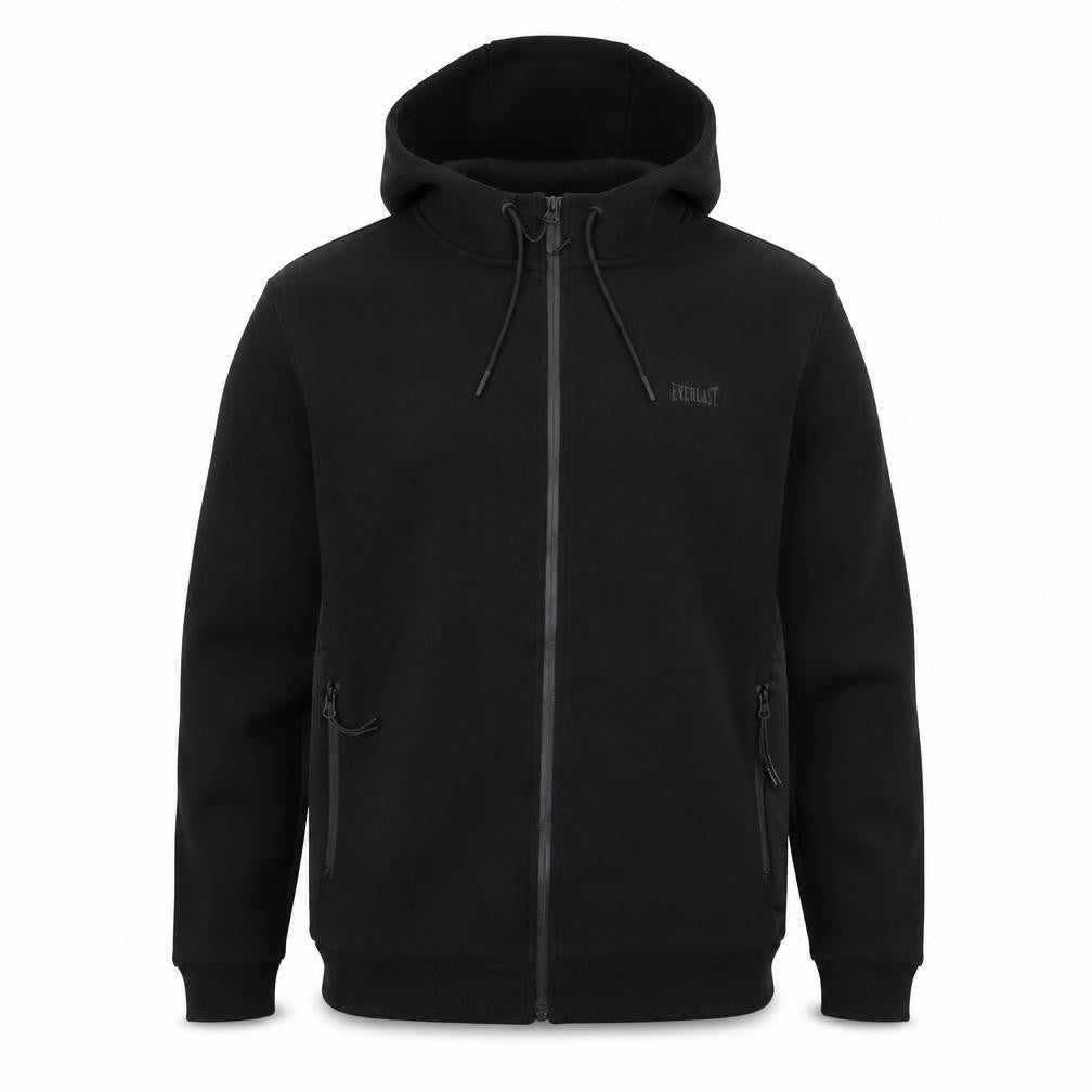Everlast Men's Black Full Zip Hoodie XL Sports Fleece