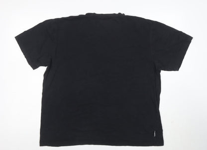 Guinness Men's Black Graphic Beer Logo Cotton T-Shirt Size L
