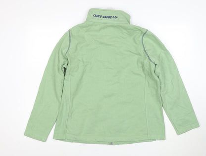 Lazy Jacks Women Green Full Zip Sweatshirt UK 14 Cotton Long Sleeve