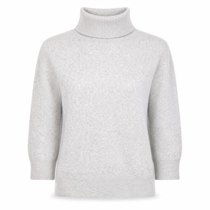 New Look Women’s Grey Roll Neck Long Sleeve Knit Jumper Size M