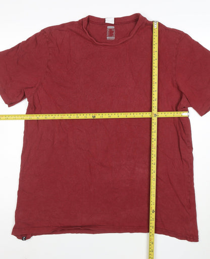 Decathlon Men’s Red Cotton Regular Fit XL Crew Neck T-Shirt