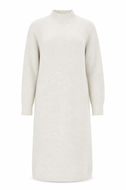 Only Women’s Beige Wool Knit Long Sleeve Jumper Dress M