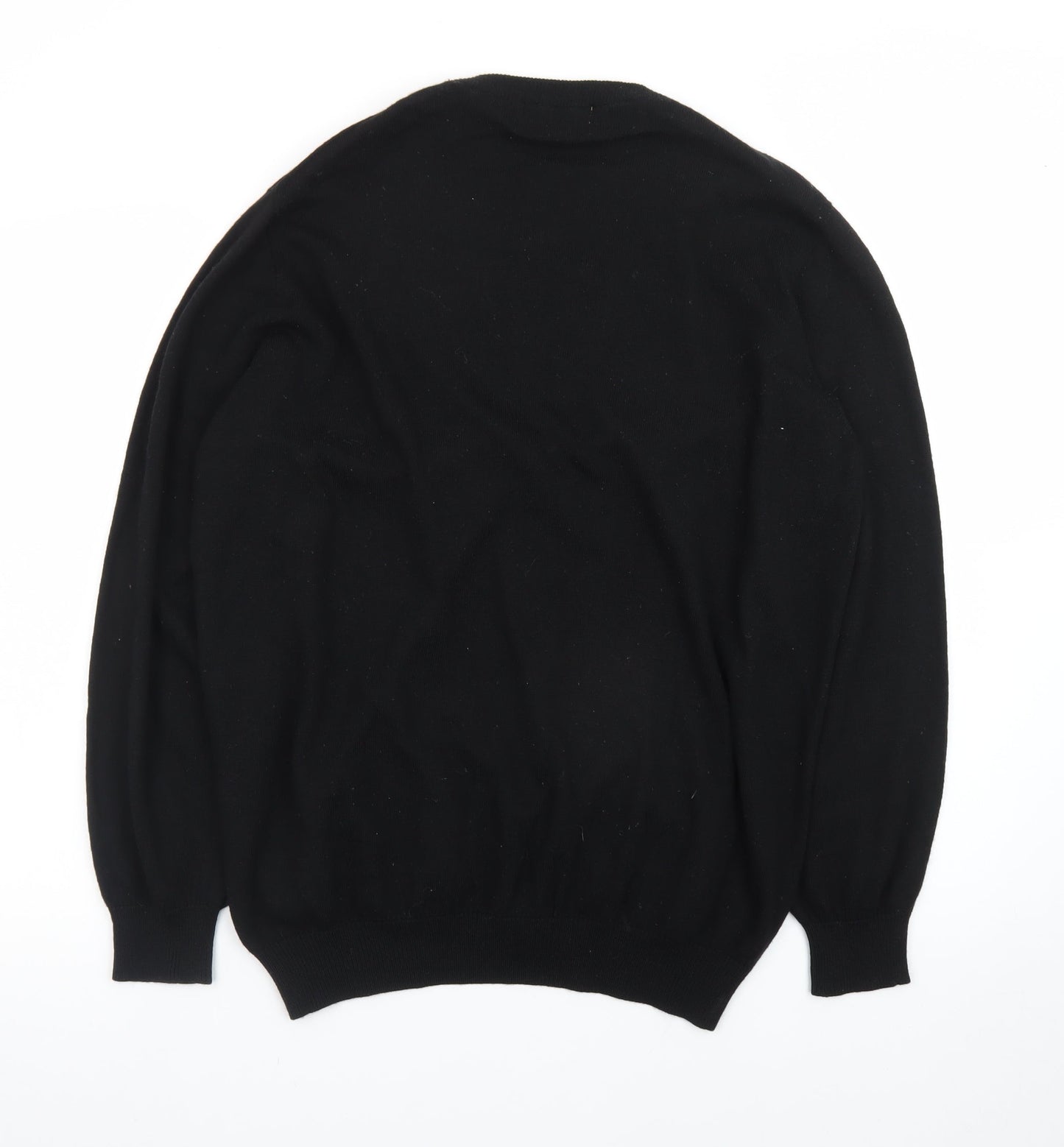 Marks and Spencer Men's Black Wool Silk Cardigan XL Classic Fit