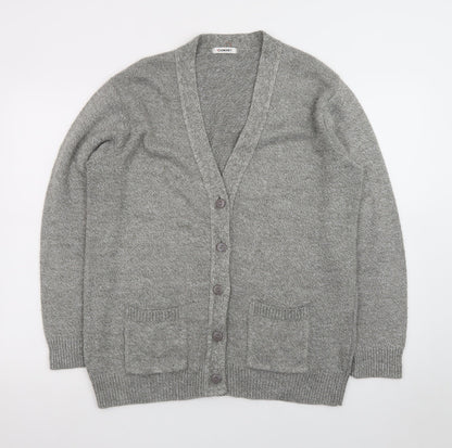 Damart Men's Grey Wool Blend Button Cardigan M Regular Fit