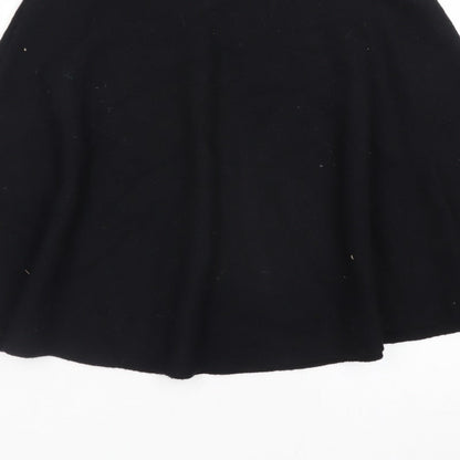 Y.A.S Women Black A-Line Skirt Size S Stretch Short Jersey