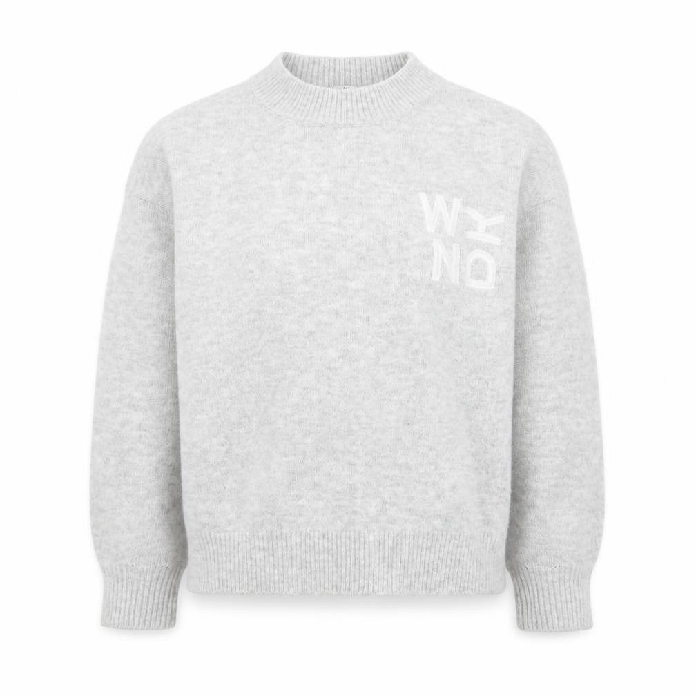 WKNDGirl Women Grey Crew Neck Pullover Jumper UK 8 Wool Blend
