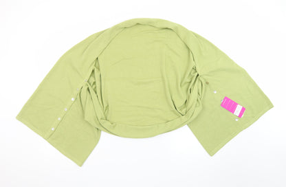 My Story Women Green Shrug Cashmere Blend One Size Lightweight
