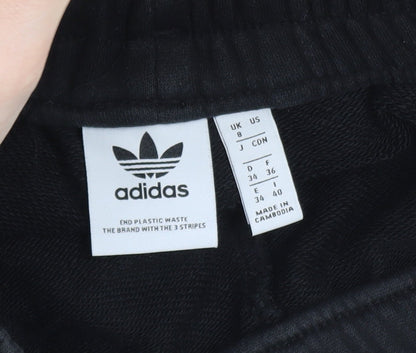 Adidas Women's Black Jogger Sweatpants UK 8 Tapered Fit