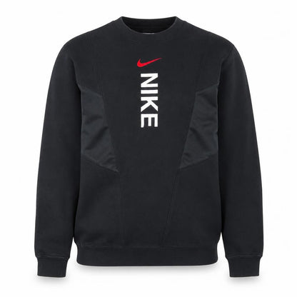 Nike Men Black Small Pullover Crew Neck Graphic Sweatshirt
