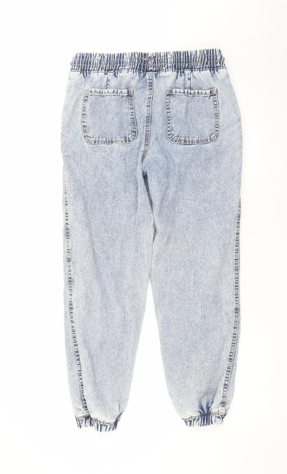 Tu Women's Blue Tapered Relaxed Fit Light Wash Jeans Size 10