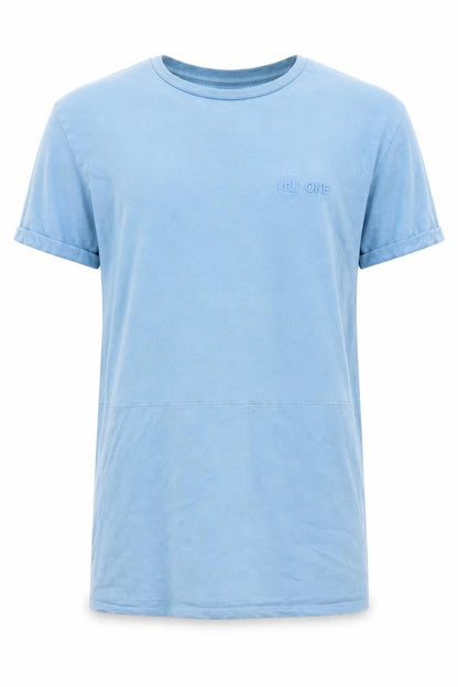 River Island Men's Blue XS Crew Neck Cotton T-Shirt