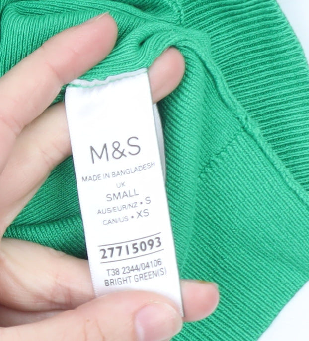 Marks and Spencer Men’s Green Colourblock Polo Shirt Size S