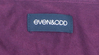 Even&Odd Women's Red 3/4 Sleeve Scoop Neck Pullover Jumper Size 22