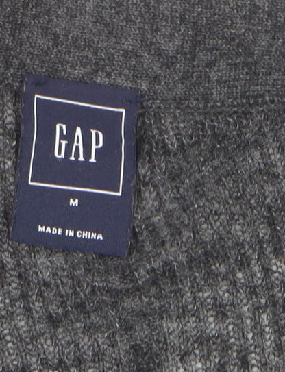 GAP Womens Grey Linen Blend Long Sleeve Open Cardigan M