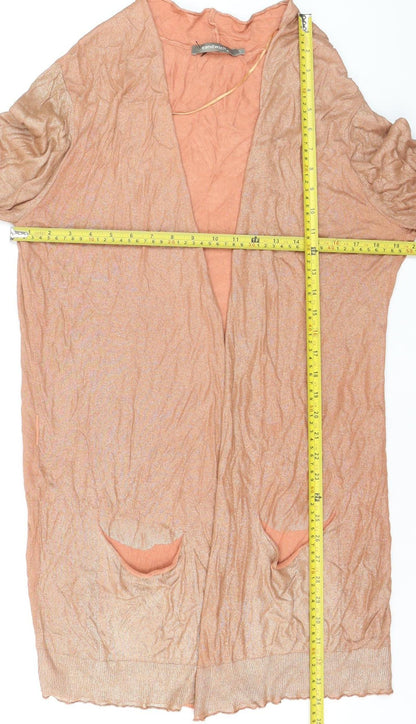 Sandwich Women’s Beige Long Sleeve Open Cardigan Size L Linen Blend