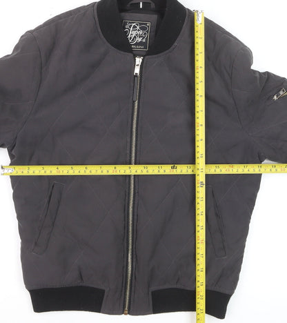 Superdry Women's Black Quilted Bomber Jacket XS