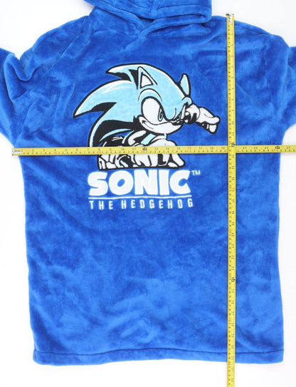 Sonic The Hedgehog Boys Blue Hooded Fleece Robe 7-10 Years