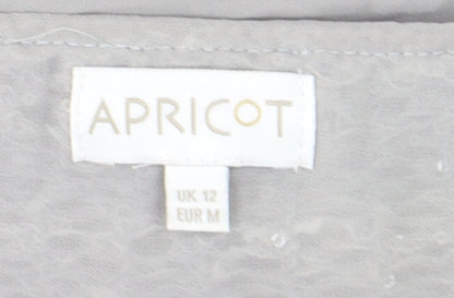 Apricot Women Grey Open-Knit Pullover Jumper Size 12