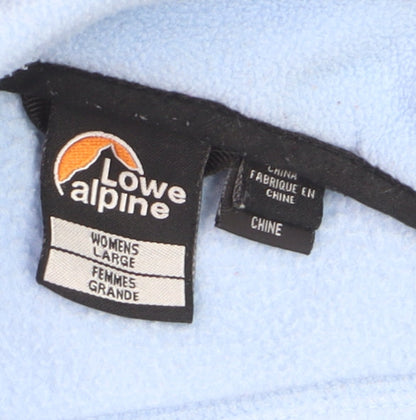 Lowe Alpine Women’s Blue Full Zip Fleece Jacket Size L Outdoor Wear
