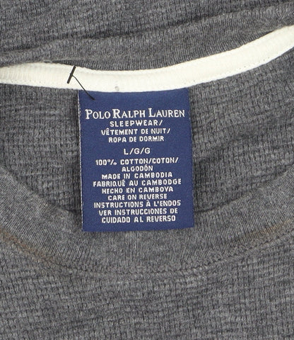 Polo Ralph Lauren Men's Grey Cotton Waffle-Knit Jumper L