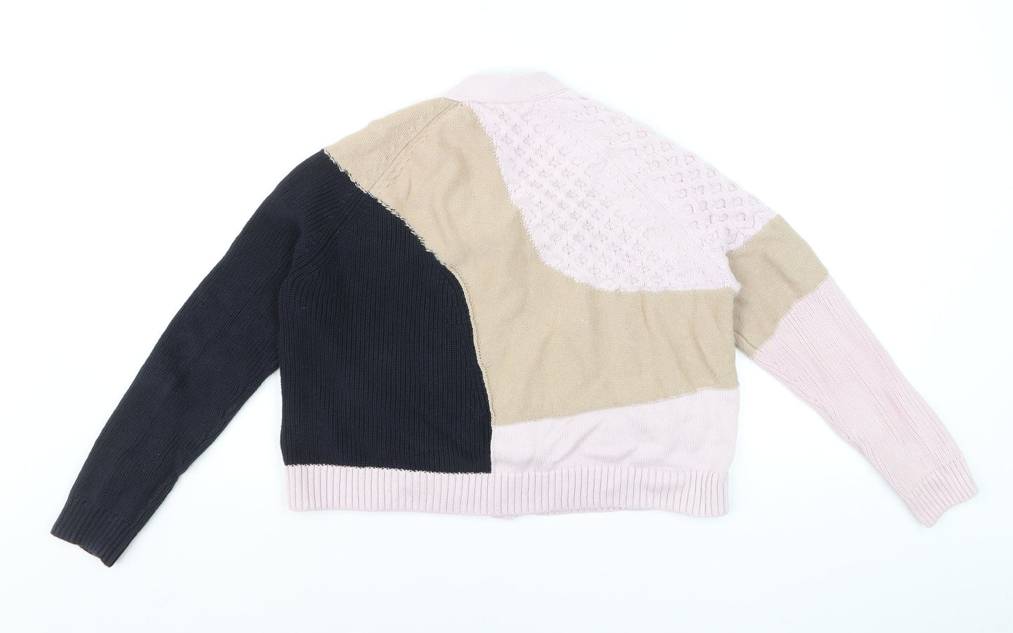 COS Women’s Multicoloured V-Neck Chunky Knit Cardigan Size 10