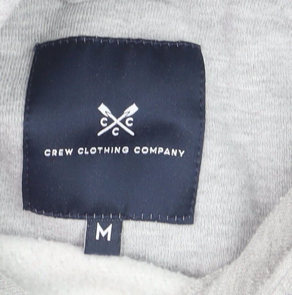 Crew Clothing Company Men Grey Pullover Hoodie M Regular Fit