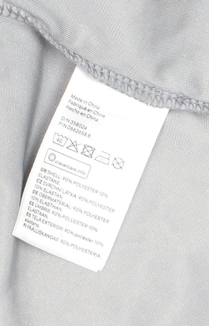 H&M Divided Women’s Silver Velvet Long Sleeve Cardigan Size 14