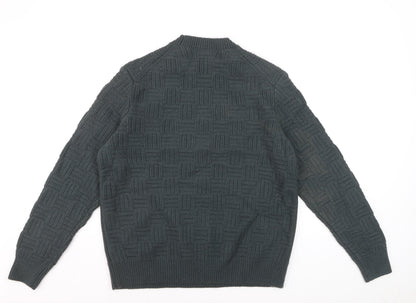 Marks and Spencer Men’s Grey Lambswool Blend Crew Neck Jumper L