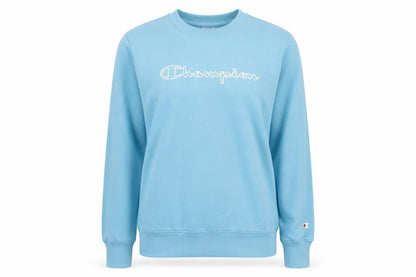 Champion Women's Blue Small Pullover Sweatshirt Crew Neck Logo