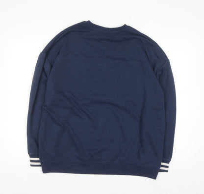 Disney Stitch Primark Women's Navy Sweatshirt Size M Pullover