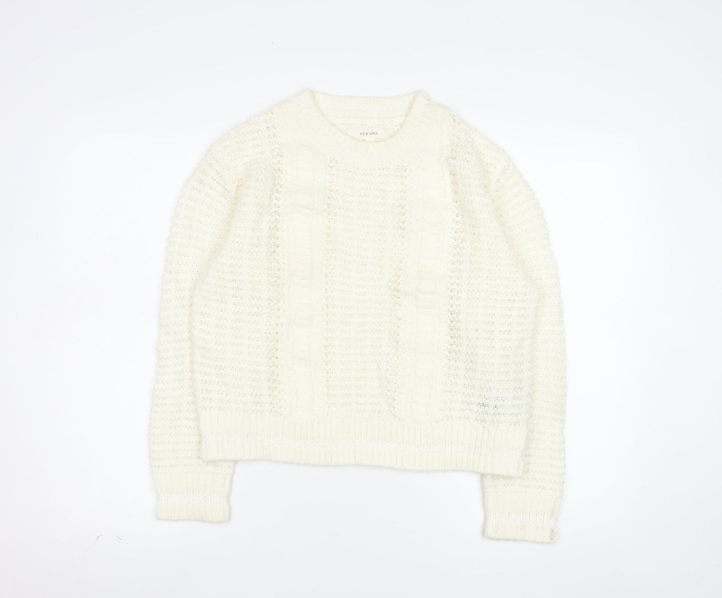 Marks and Spencer Per Una Women’s Ivory Knit Jumper Size S