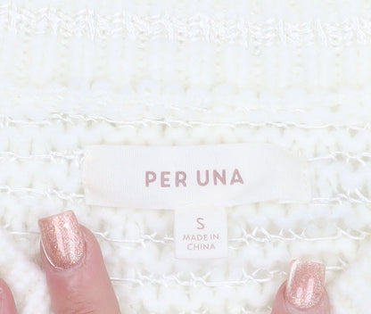 Marks and Spencer Per Una Women’s Ivory Knit Jumper Size S