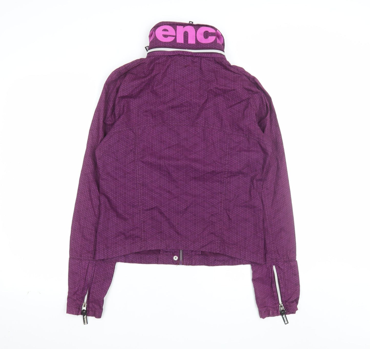 Bench Women's Purple Cotton Zip-Up Jacket Size 12