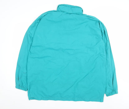 Le Coq Sportif Men's Green XL Retro Windbreaker Jacket