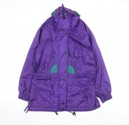 Winter Park Brooks Women's Purple Nylon Parka Jacket Size S
