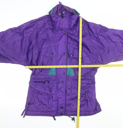 Winter Park Brooks Women's Purple Nylon Parka Jacket Size S
